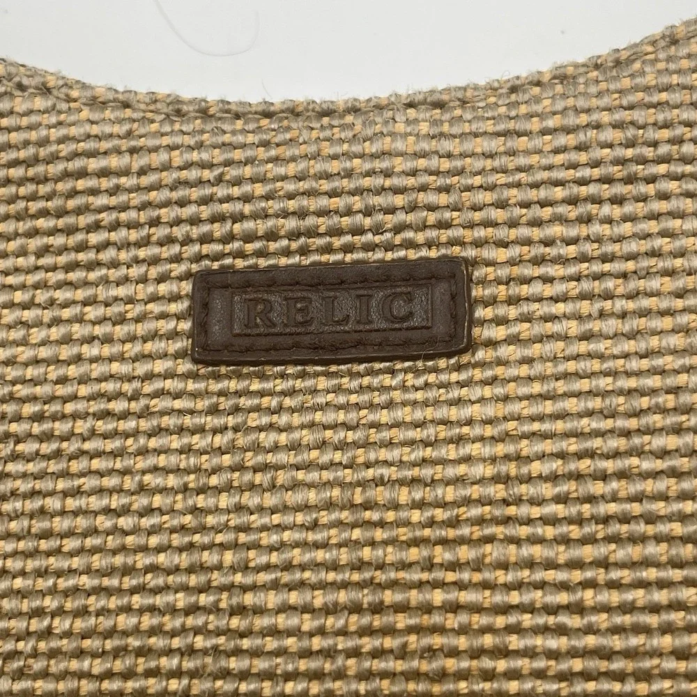 Vintage‎ Relic Purse Tan Brown Woven Boho Festival Retro 90s Vibes Minimalistic